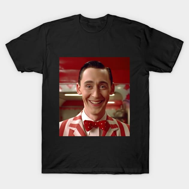 tom hiddleston as pee-wee herman in pee-wees T-Shirt by Maverick Media